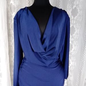 SHEIN WOMEN'S BLUE DRES SIZE L STRETCH
